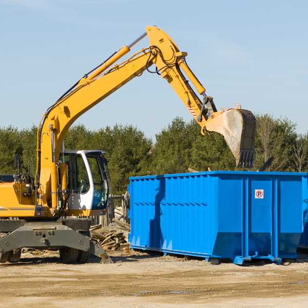 can i choose the location where the residential dumpster will be placed in Dawson IA